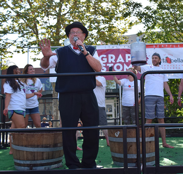 Festa 2018 Grape Stomp with Bob Bailey III and the Tutta Bella team