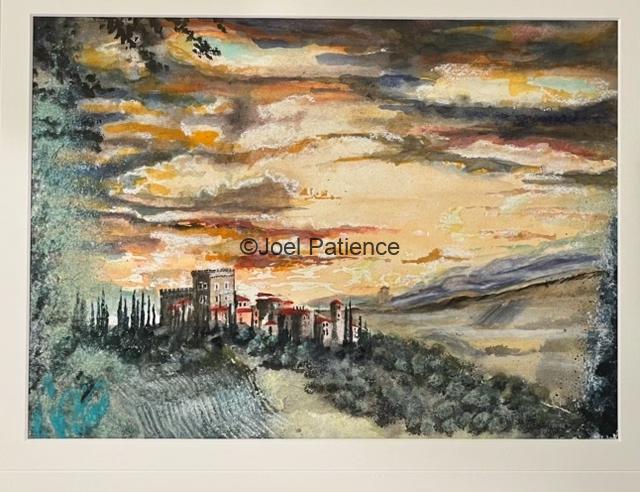 Watercolor painting of Castello Ripa Dorcia