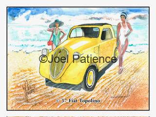 Illustration of the Fiat Topolino car