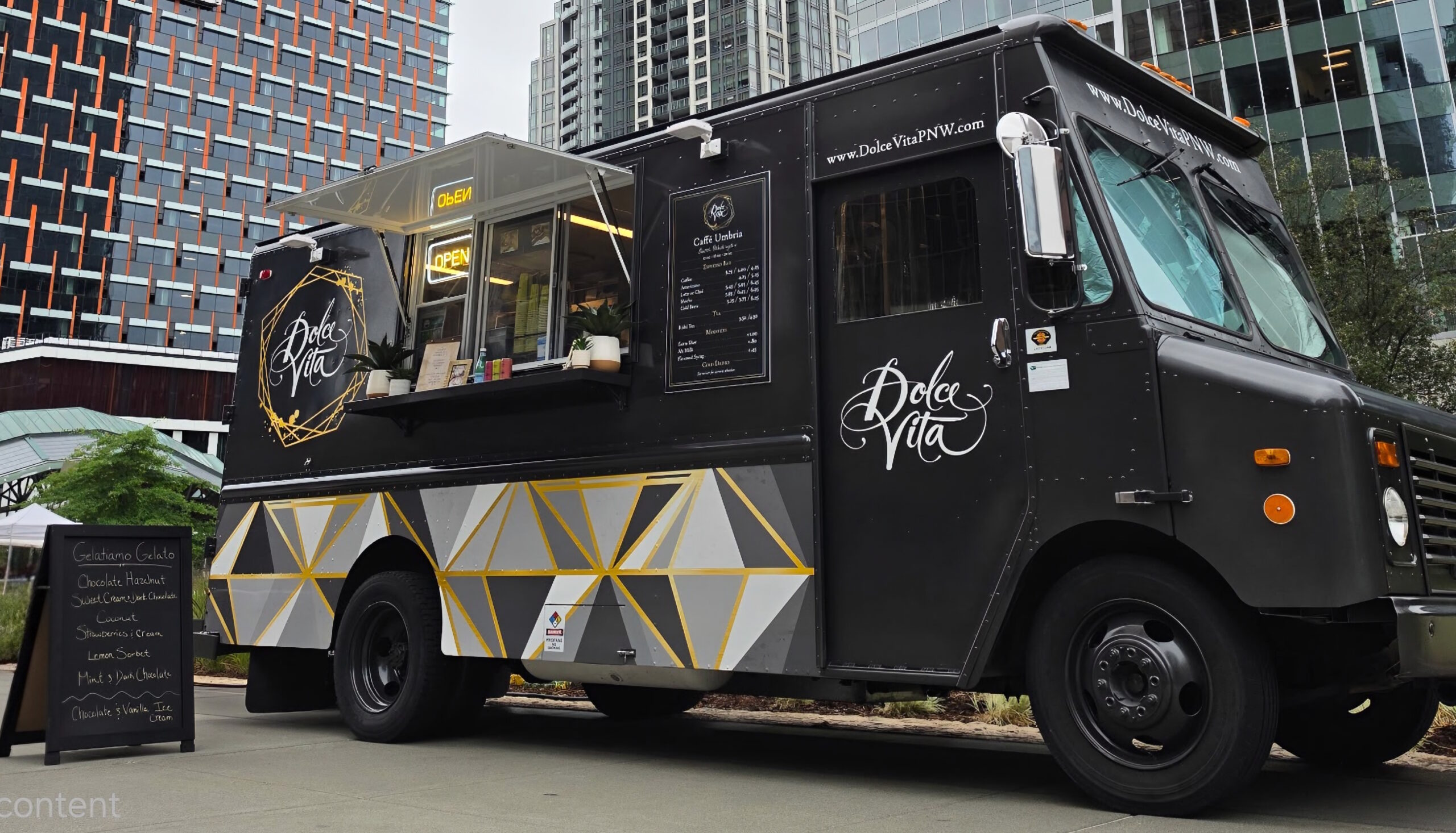 Dolce Vita Espresso and Gelato Truck featuring Gelatiamo Gelato